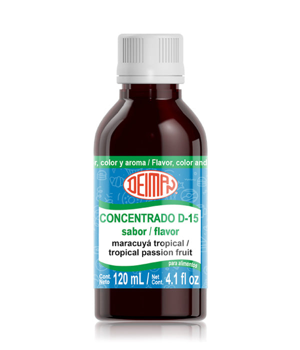 Image of Concentrado de Maracuyá 120 ml | Sabor y Color Alimenticio, Fácil Dosificación