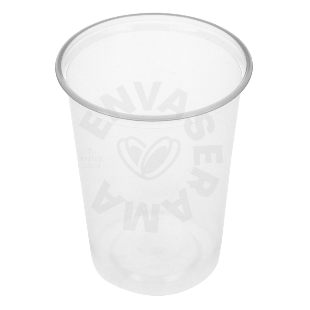 Image of Envase Transparente INIX 32 oz | Opción con Tapa | Paquete 25 pzas