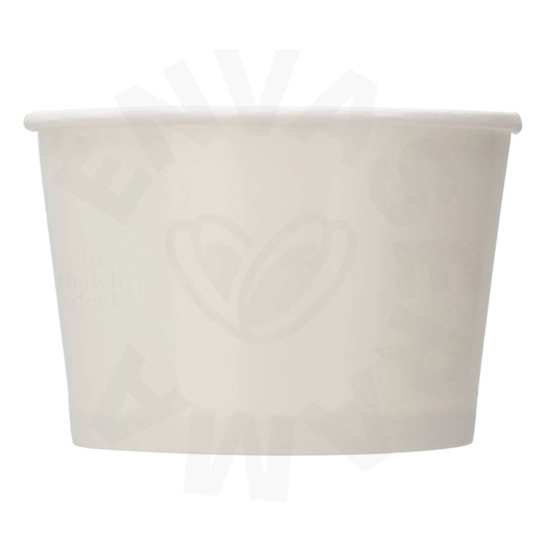 Image of Envase de Papel Blanco 6 oz (177 ml) INIX | Paquete 50 pzas