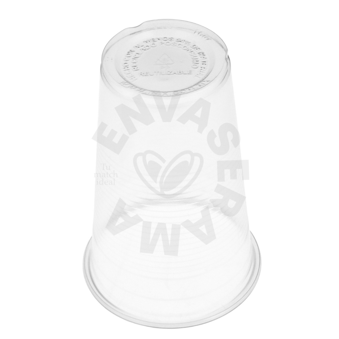 Image of Vaso Transparente INIX 16-L (473 ml) | Opción con Tapa | Paquete 25 pzas