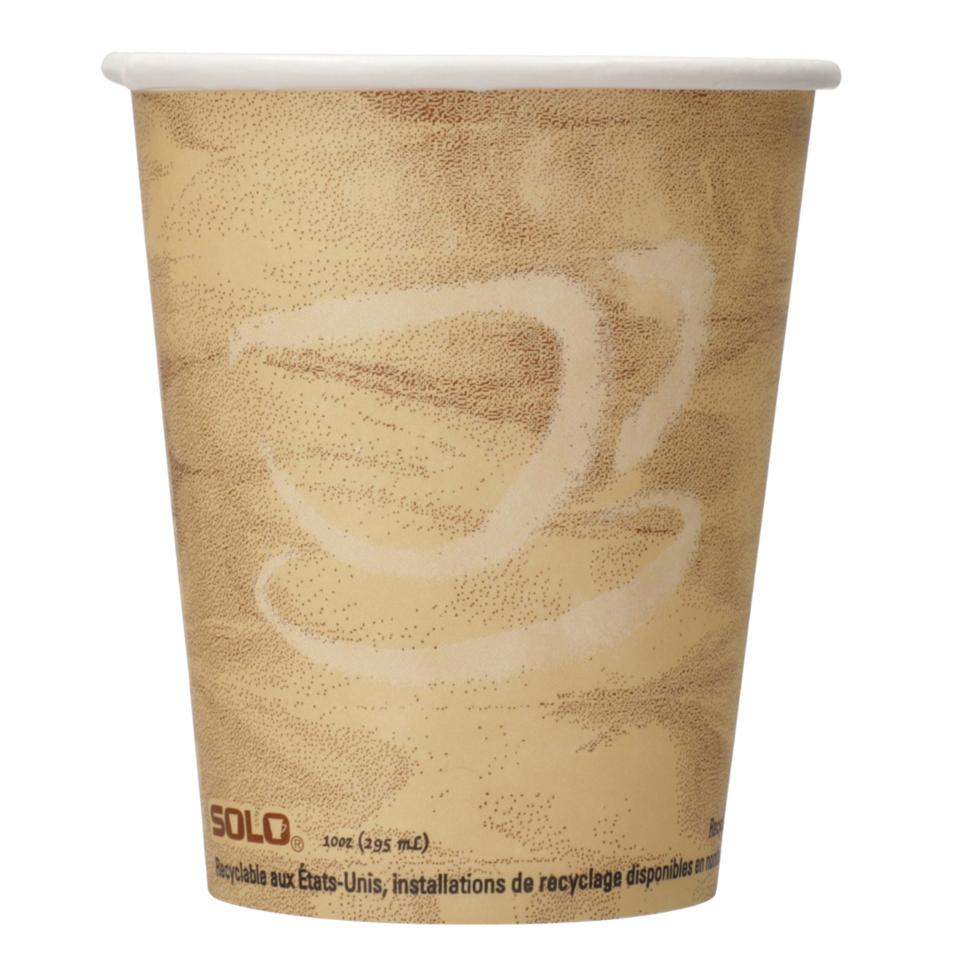 Image of Vaso de Papel 10 oz (296 ml) Diseño Mistique® SOLO | Paquete 50 pzas