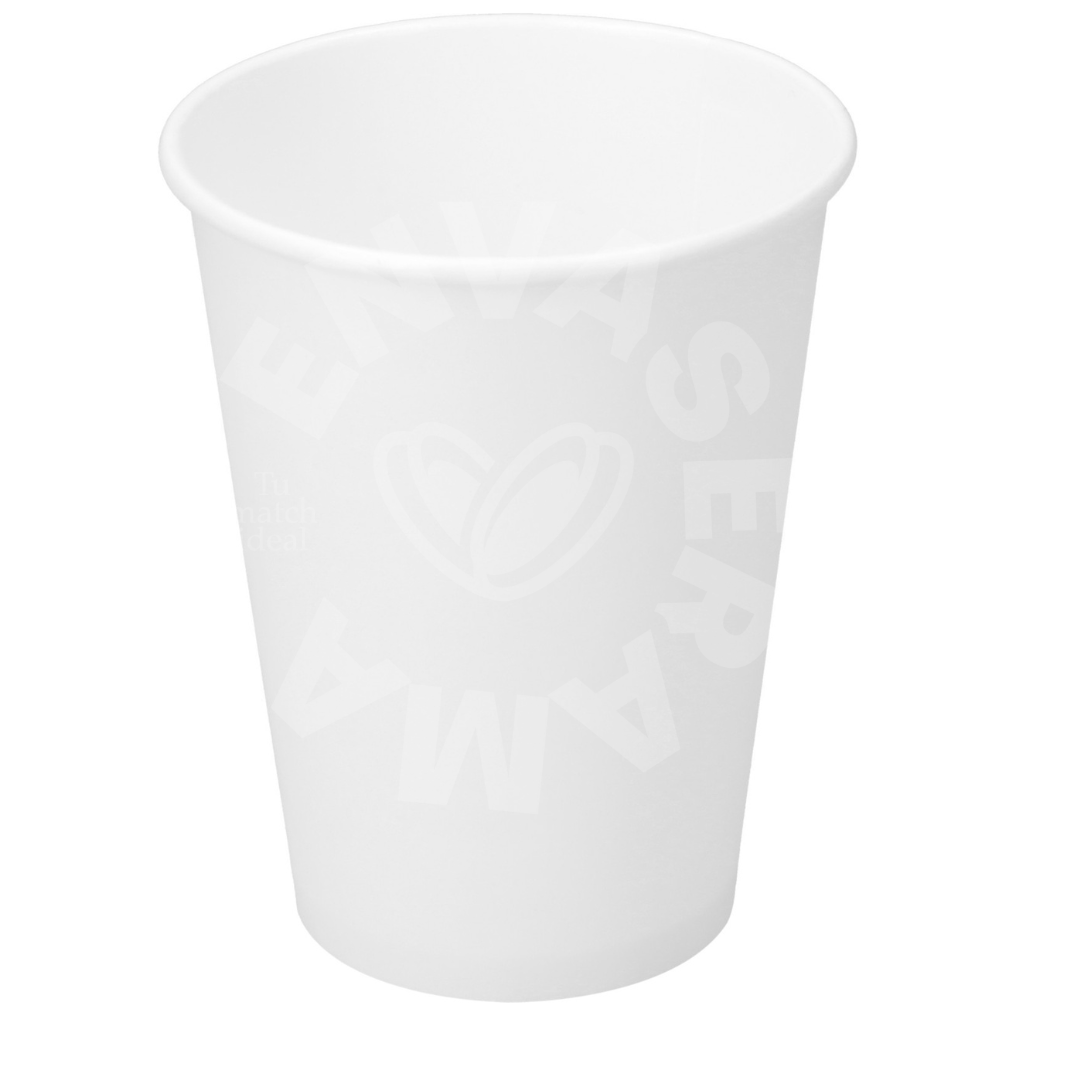 Image of Vaso de Papel Blanco 12 oz (355 ml) SOLO | Paquete 50 pzas