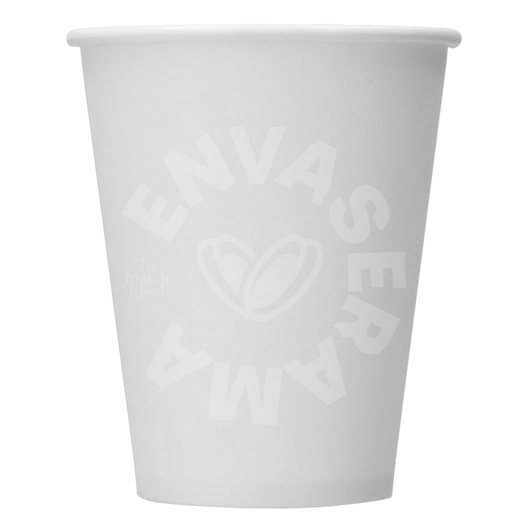Image of Vaso de Papel Blanco 8 oz (237 ml) SOLO | Paquete 50 pzas